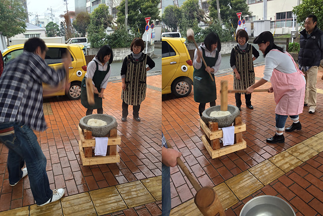 新春餅つき大会１